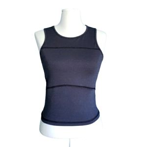 Lou & Grey Mesh Cut Out Back Cropped Tank Top